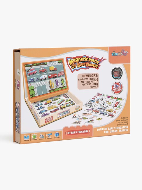 Fippla 2-i-1 Magnettavla & Rittavla Bilar