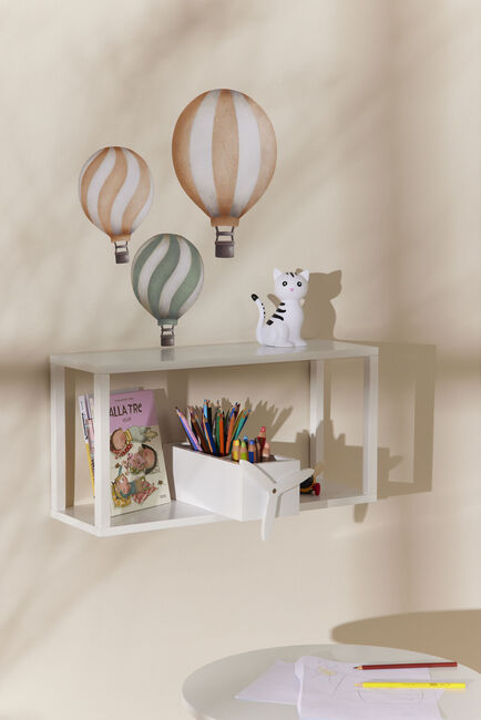 JLY  Flygplan Vägghylla, Vit