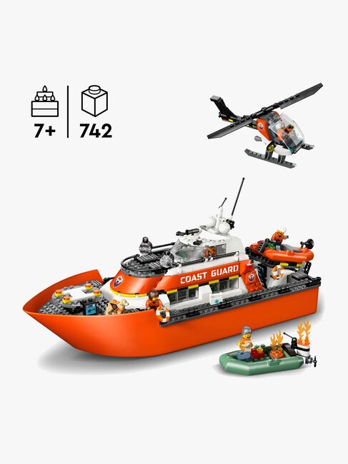 LEGO City 60504 Kustbevakningens räddningsbåt och helikopter