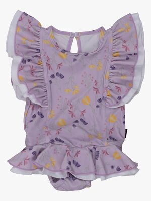 Lindberg Judith Badeanzug mit Badewindel, Lavender/Yellow