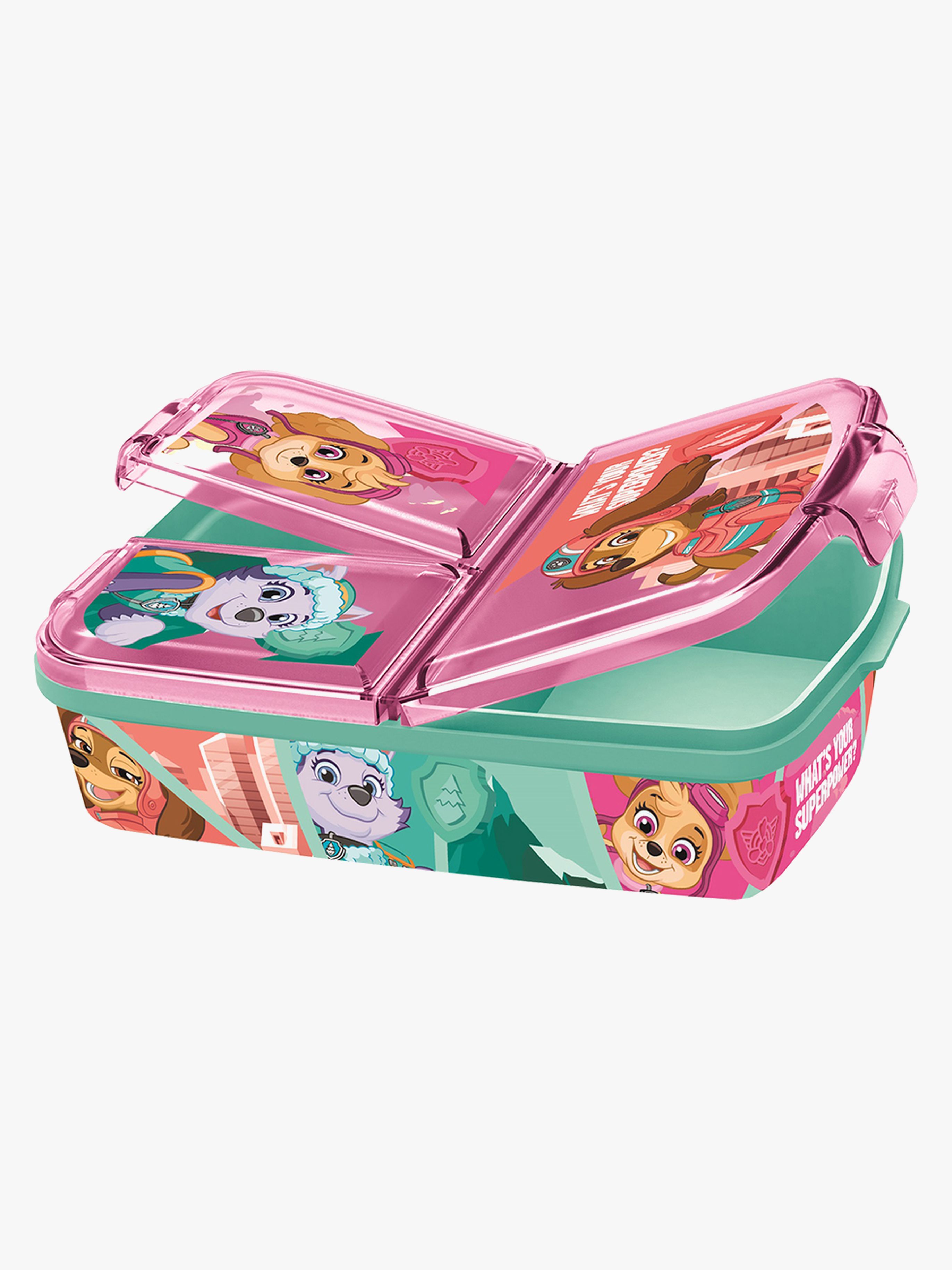 Paw Patrol Matlåda med Fack, Rosa/Grön