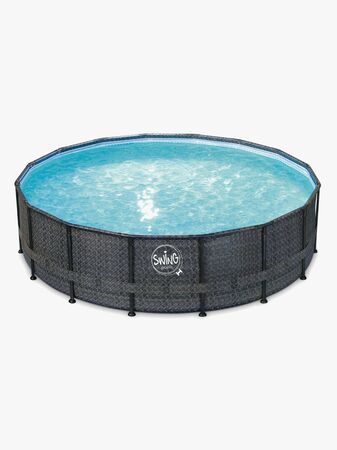 Swing Pools Elite Poolset 488x122 cm, Svart