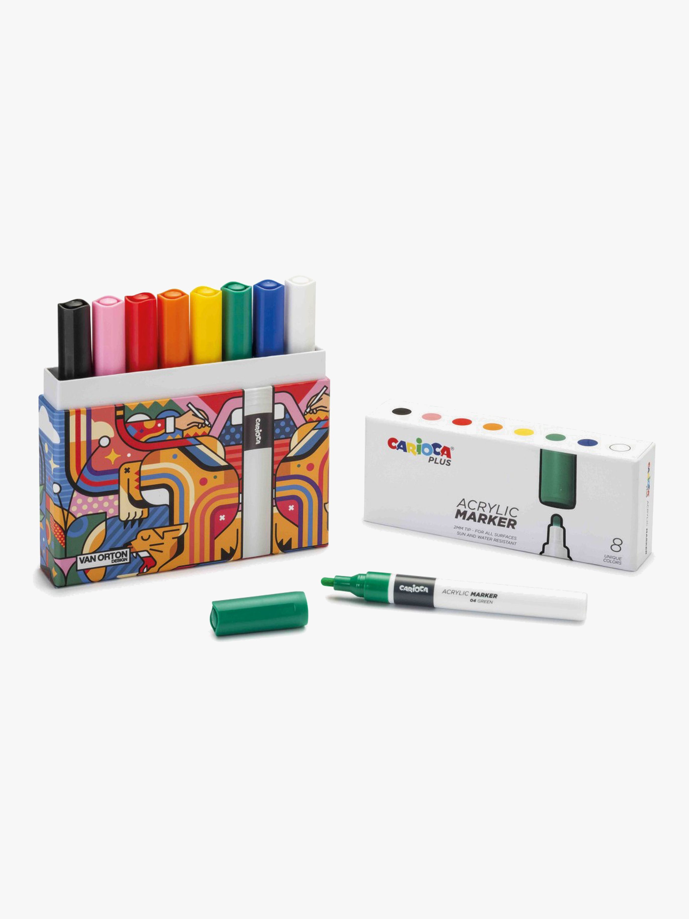 Carioca Plus Akrylpennor 8-Pack