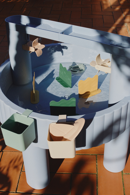 LIEWOOD Sepp Aktivitetsbord Vatten & Sand, Blå