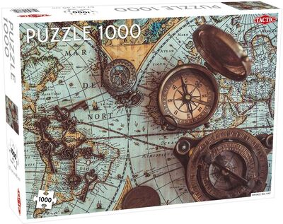 Tactic Pussel Vintage Sea Map 1000 bitar