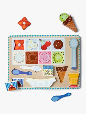 Melissa & Doug Magnetiskt Pussel & Lekset Glass 16 Bitar