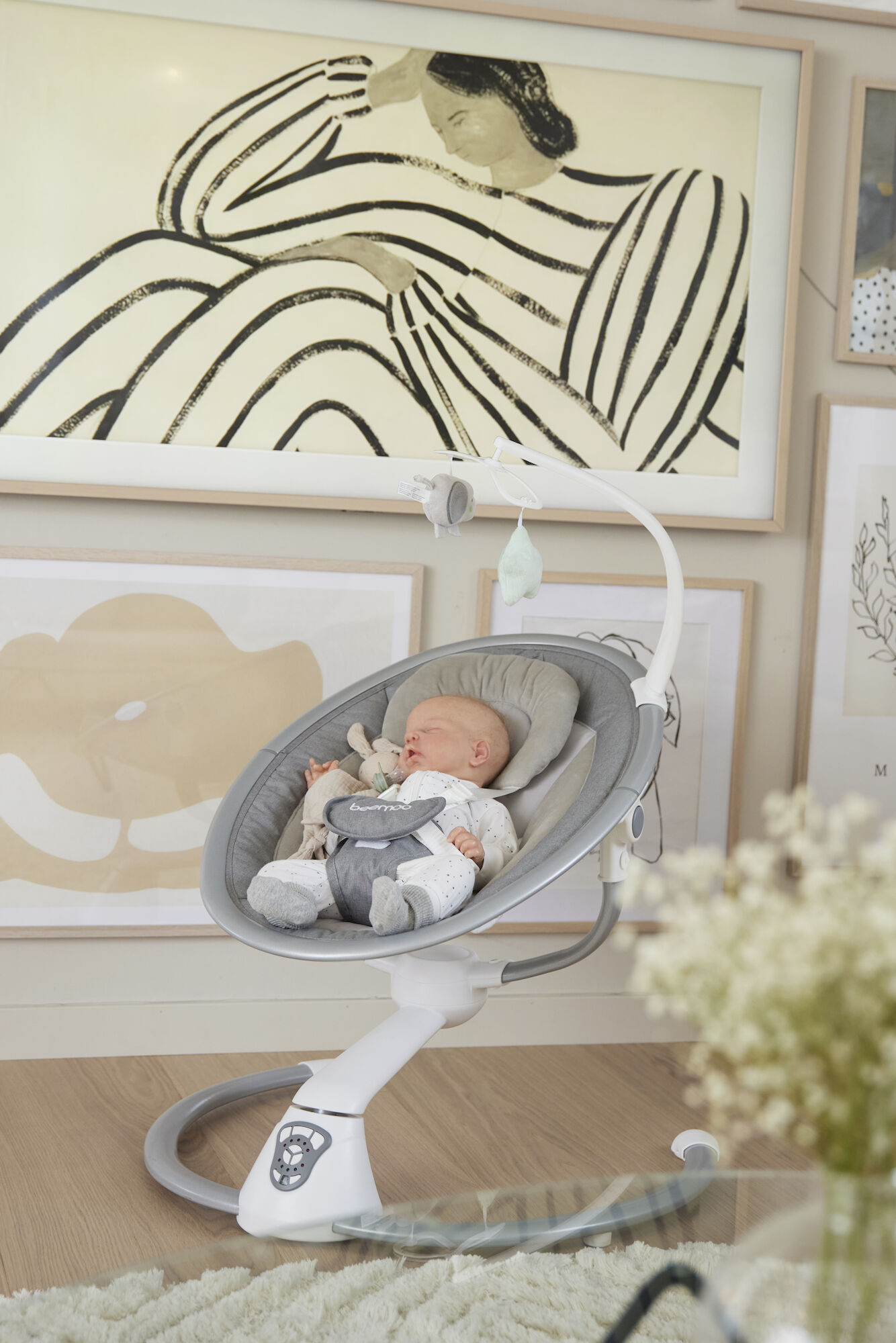 Beemoo PLAY Rocker Babysitter, Grey