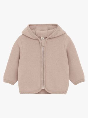 Huttelihut Ullfleecejacka Merinoull, Mahogany Rose