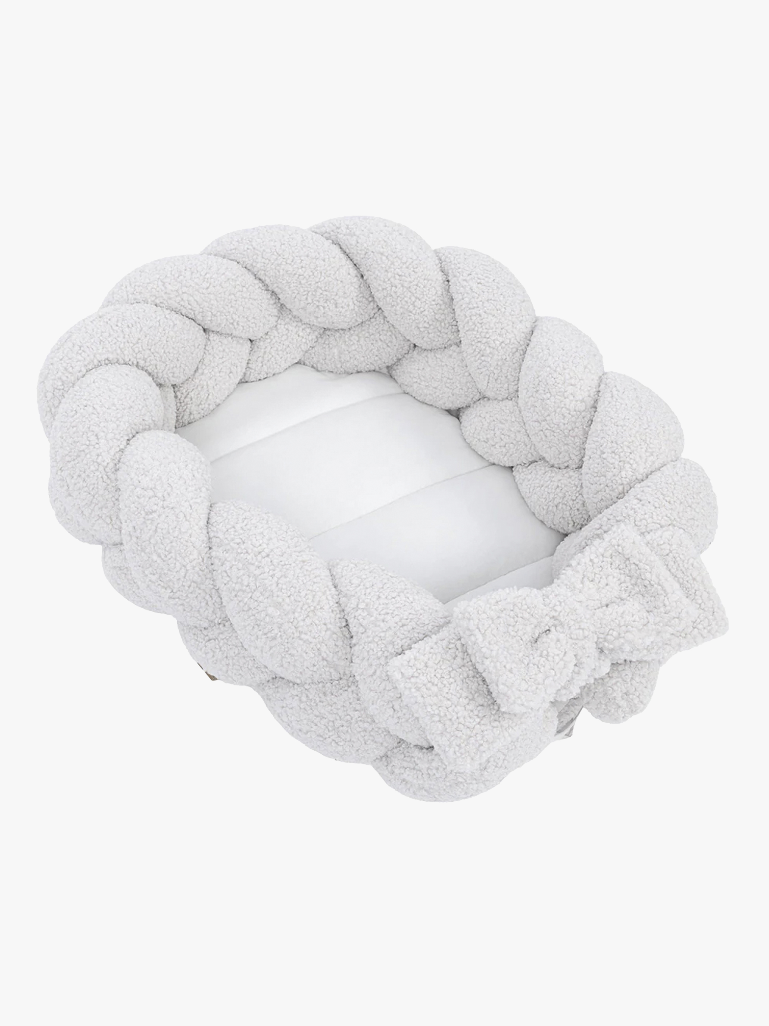 MeowBaby Bearly Babynest med Flätat Skydd