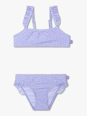 Swim Essentials Bikini, Lila Leopard