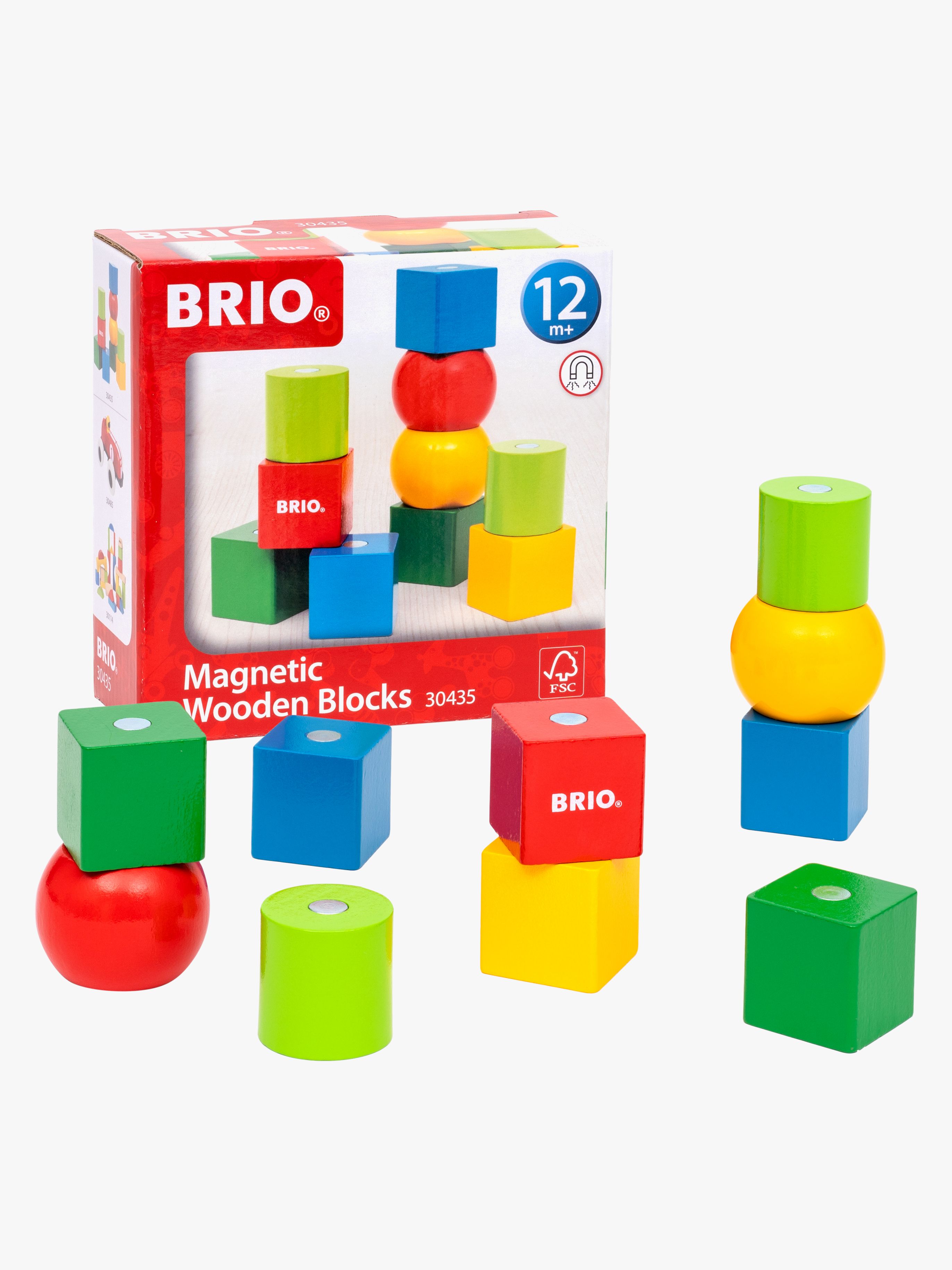 BRIO 30435 Magnetiska Träklossar