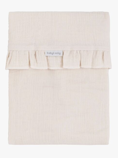 Baby's Only CALM Baby Crib Lakan med Volang 80x100, Warm Linen