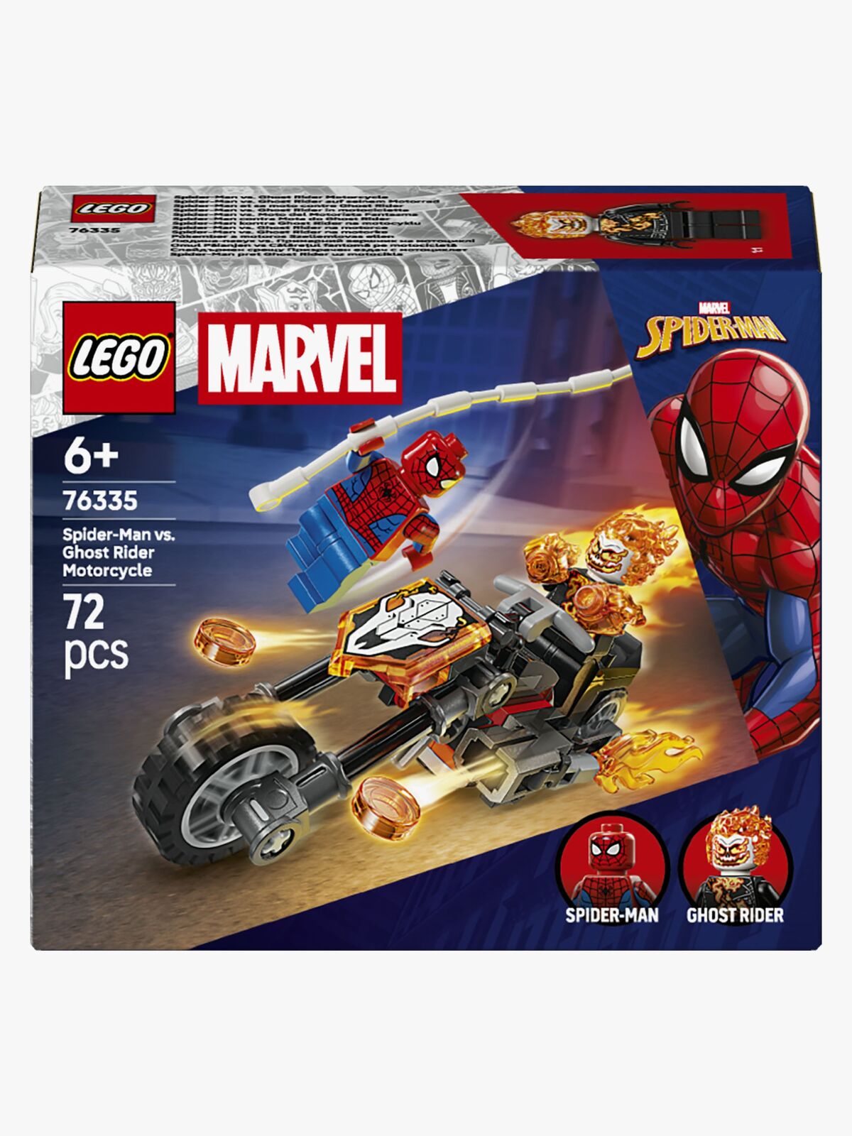LEGO Super Heroes 76335 Spider-Man mot Ghost Rider på motorcykel