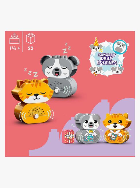 LEGO DUPLO 10977 Min Första Hundvalp & Kattunge Med Ljud