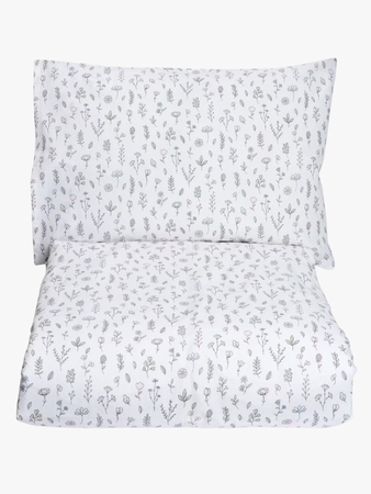 MiniDreams Bäddset Blomsteräng Spjälsäng, Vit