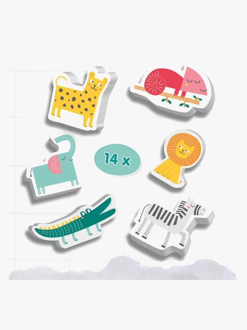 SES Creative Badleksak Skumdjur 14-Pack
