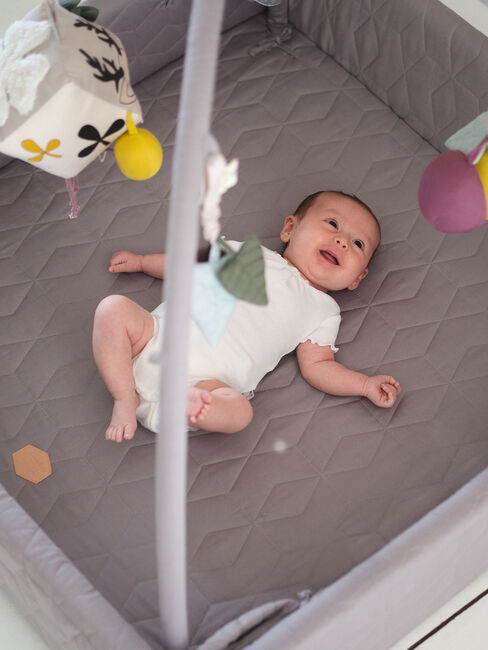 FILIBABBA Soft Quilt Babygym, Dark Grey