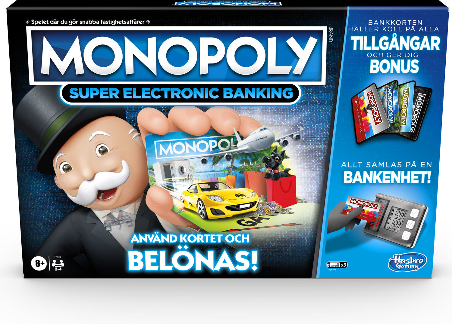 Hasbro Monopol Super Electronic Banking Sällskapsspel