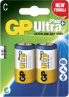 GP Batterier Ultra Plus Alkaline C-batteri LR14 2-pack