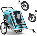 North 13.5 Speeder 2 Cykelvagn Inkl. Promenad- och Jogginghjul, Blue