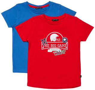 Luca & Lola San Marino T-Shirt 2-pack, Red/Blue