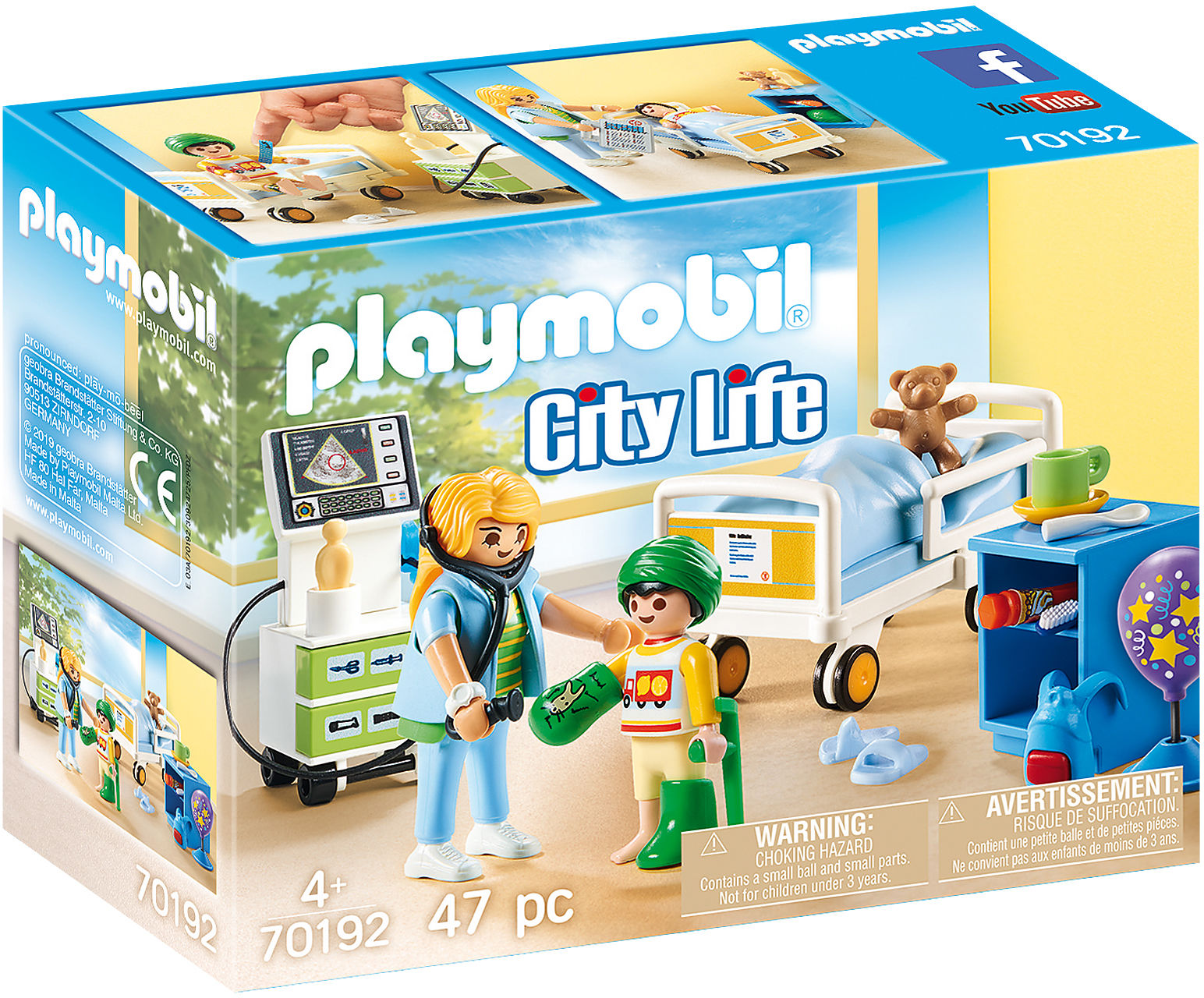 Playmobil 70192 City Life Patientrum För barn