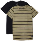 Luca & Lola Adelmo T-Shirt 2-pack, Black/Stripes