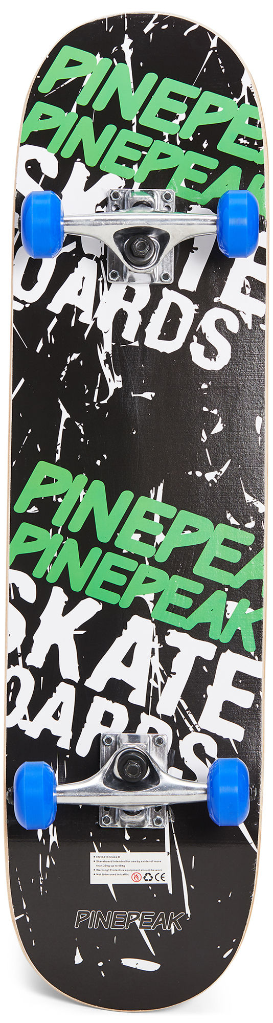 Pinepeak Skateboard Svart/Grön