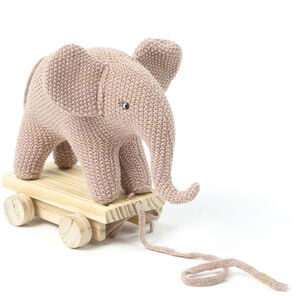 Smallstuff Dragleksak Elefant, Rose/Guld