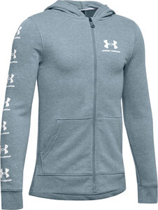 Under Armour Rival Full Zip Hoodie, Stealth Gray