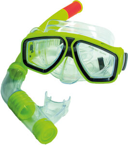 Murena Junior Leisure Series Mask- och Snorkelset, Grön