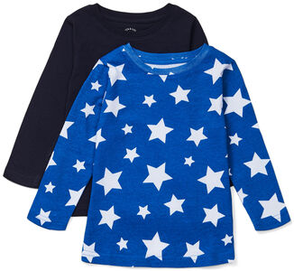 Luca & Lola Nario Långärmad T-Shirt 2-pack, Blue Stars