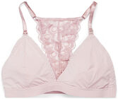Milki Soft Lace Amnings-BH, Dusty Pink