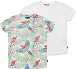 Luca & Lola Riccione T-Shirt 2-pack, Birds/White
