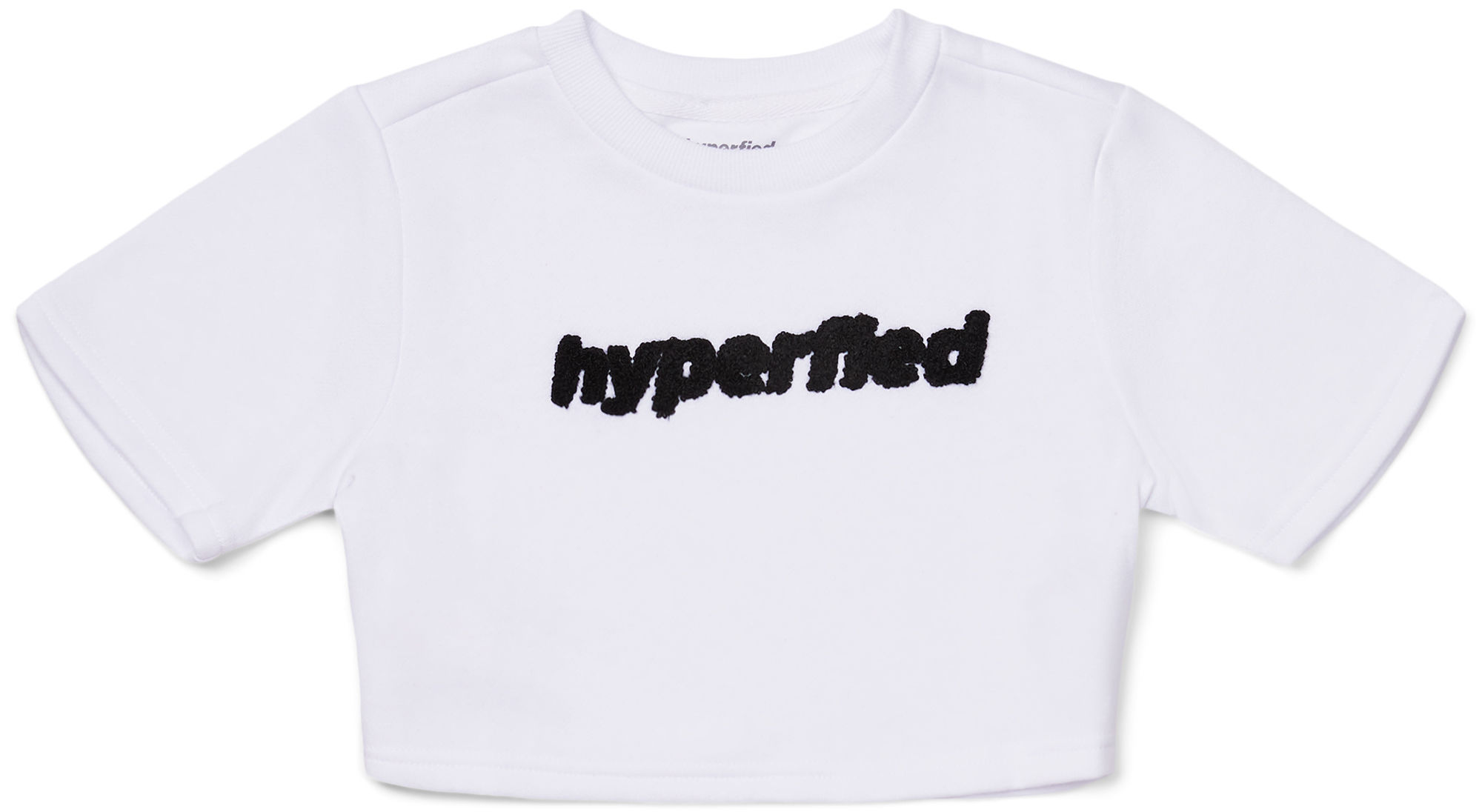Hyperfied Short Sleeve Logo Sweatshirt Snow White 158-164