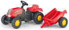 Rolly Toys Traktor med Släp Kid, Röd