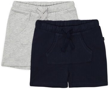 Luca & Lola Ricolo Shorts 2-pack, Navy/Grey Melange