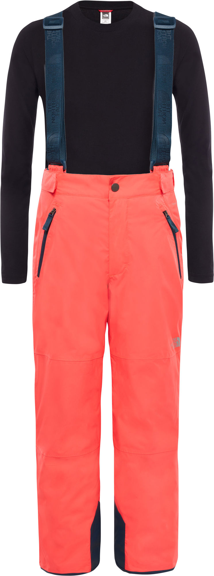 The North Face Snowquest Suspender Plus Byxa Barn Rocket Red M