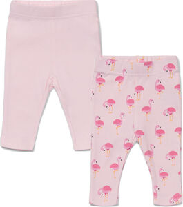 Tiny Treasure Lexi Leggings 2-Pack, Pink/Flamingo