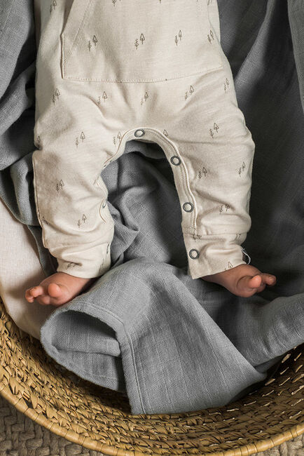 Jollein Muslinfilt Bamboo 4pack, Stormgrå