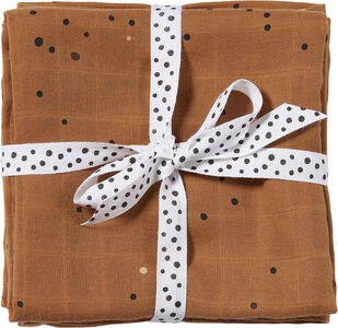 Done By Deer Swaddler Dreamy Dots 120x120 2-pack, Mustard