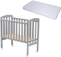JLY Bedside Crib med BabyDan Madrass Comfort 40x84, Grå