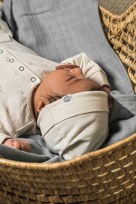 Jollein Muslinfilt Bamboo 4pack, Stormgrå