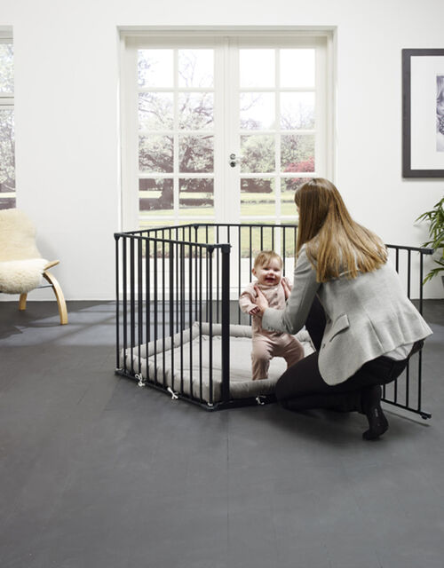 BabyDan Lekhage Flex Inkl. Lekmatta Svart