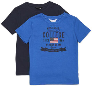 Luca & Lola Tore T-Shirt 2-pack, Blue/Navy