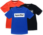 Hyperfied Edge T-Shirt 3-pack, Black/Blue/Koi