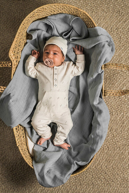 Jollein Muslinfilt Bamboo 4pack, Stormgrå