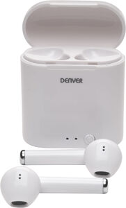 Denver TWE-36MK3 Truly Wireless Bluetooth In-Ear Hörlurar, Vit