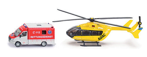 Siku Ambulans & Helikopter Set 1:87
