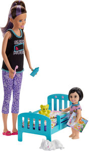 Barbie Skipper Babysitters Bedtime Lekset  Med Docka
